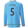 Manchester City Stones 5 Hjemme 22-23 - Herre Langermet Fotballdrakt